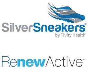 silver sneakers logo